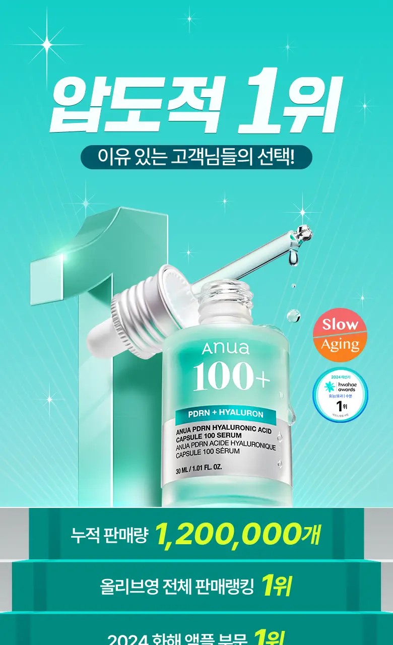 [화해1위] 아누아 피디알엔 히알루론산 캡슐 100 세럼 1ml*10ea 상세페이지 2